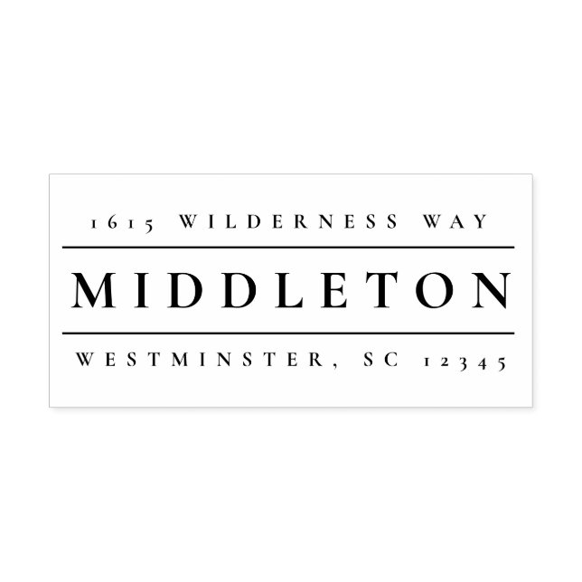 Classic Name Return Address  Self-inking Stamp (Design)