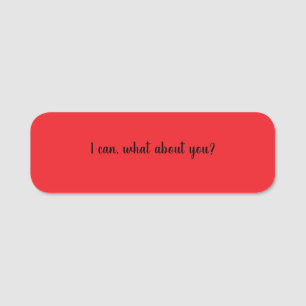 Classic Name Tag