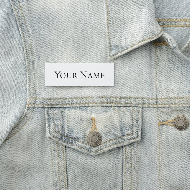 Classic Name Tag - Your Name (In Situ)