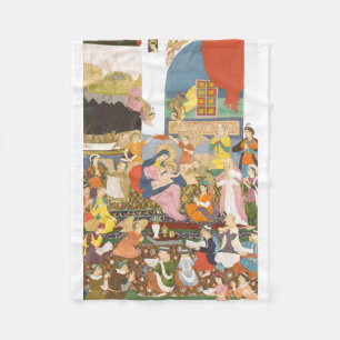 Classic Nativity Scene – Sacred Heritage Fine Art Fleece Blanket