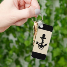 classic nautical ANCHOR + ROPE | Keychain