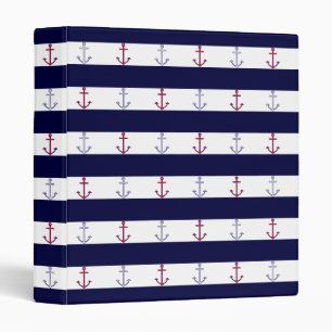 Classic Nautical Pattern Binder