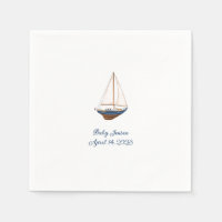 Classic Nautical Sailboat Custom Baby Shower 