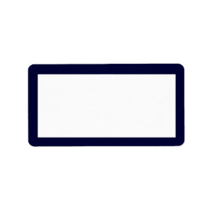Classic Navy Address Label