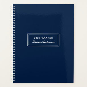 Classic Navy and white 2024 Planner