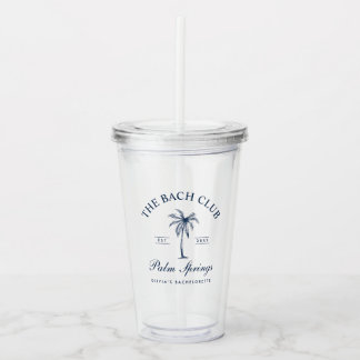 Classic Navy Bachelorette Party  Acrylic Tumbler
