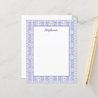 Classic Navy Blue Bunny Rabbit Birds Personalized