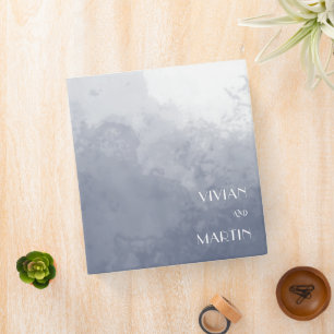 Classic Navy Blue Smoke Wedding Binder