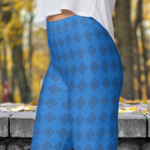 Classic Navy Blue Tribal Cross Pattern
