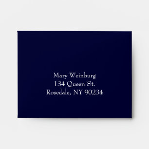 Classic Navy RSVP Envelope. Envelopes