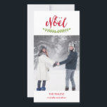 Classic Noel Christmas Holiday Photo Card<br><div class="desc">Celebrate the season with this modern and stylish holiday photo card from Berry Berry Sweet.</div>