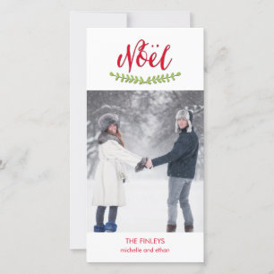Classic Noel Noël Carte photo de vacances
