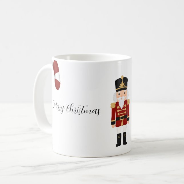 Classic Nutcracker Christmas Coffee Mug (Front Left)
