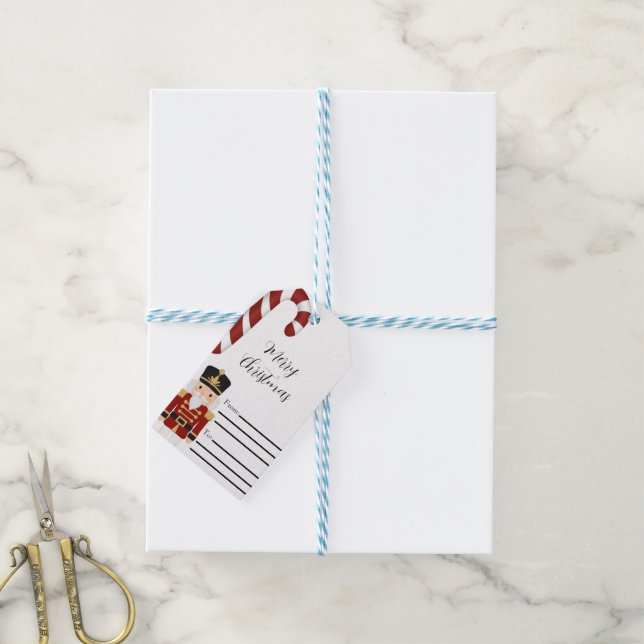 Classic Nutcracker Christmas Gift Tags (With Twine)