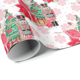 Classic Nutcracker & Princess Christmas Gift Wrapping Paper