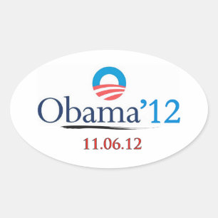 Classic Obama 2012 Oval Sticker