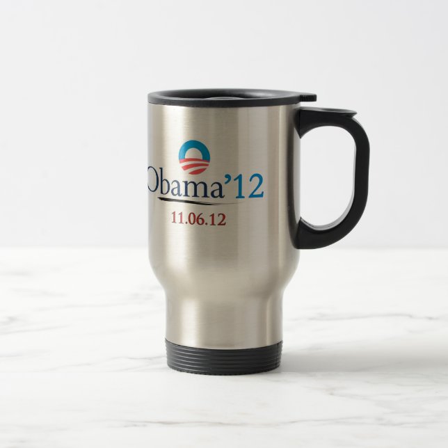 Classic Obama 2012 Travel Mug (Right)
