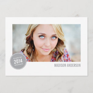 Classic of 2014 Badge Graduation Invitation