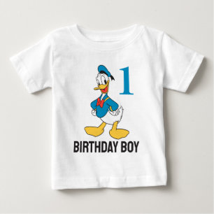 Classic Oh Boy Donald Duck Nautical Birthday Baby T-Shirt