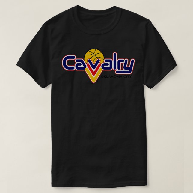 Classic Oklahoma Calvary Basketball 1990 T-Shirt (Design Front)