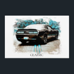 *~* Classic Old Antique Muscle Car Digital NIR Acrylic Print<br><div class="desc">ACRYLIC PRINT of a CLASSIC Old Antique Muscle Car in a NIR and Grunge style Digital Enhanced Paintings - PERSONALIZE TEXT IF DESIRED. - BLack old muscle car. The background Frame is WHITE. The word CLASSIC can be edited to your liking or Deleted. Energetically Enhanced as well as a Digitally...</div>