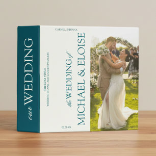 Classic Old Money Wedding Keepsake Photo Album Binder