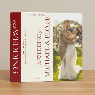 Classic Old Money Wedding Keepsake Photo Album Binder