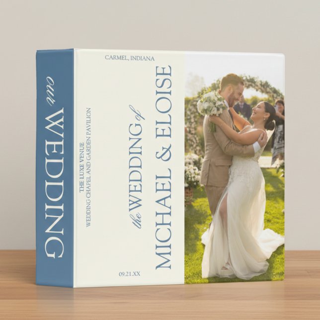 Classic Old Money Wedding Keepsake Photo Album Binder (Classic Old Money Wedding Keepsake Photo Album 3 Ring Binder)