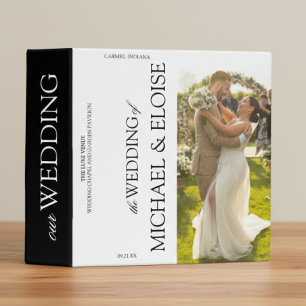 Classic Old Money Wedding Keepsake Photo Album Binder