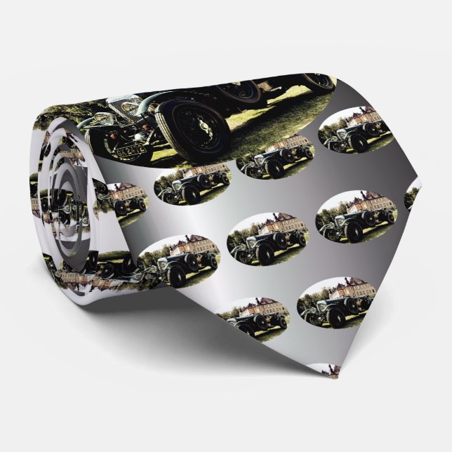 Classic Old Time Car Tie (Rolled)