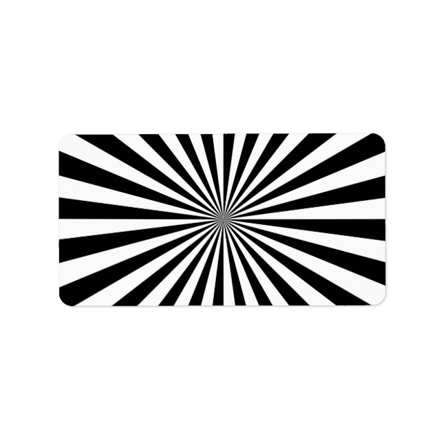 Classic Optical Burst Spinning Wheel Design Label (Front)