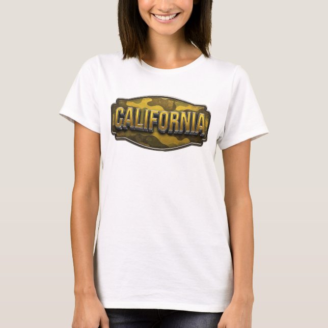 Classic Orange CALIFORNIA Tee (Front)