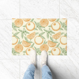 Classic Orange Fruit Pattern Doormat