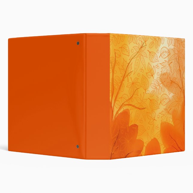 Classic orange leaves Fall/Autumn Binder (Background)