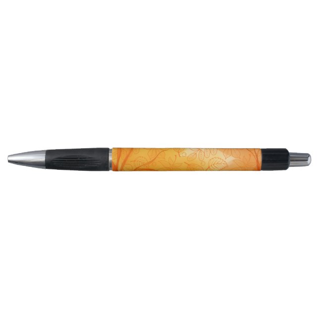 Classic orange leaves Fall/Autumn Pen (Front)