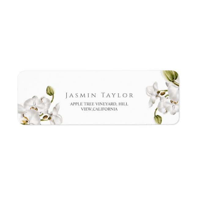 Classic Orchids Frame Elegant Wedding  (Front)