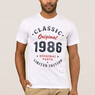 Classic Original 1986 Original Parts Birthday Gift T-Shirt