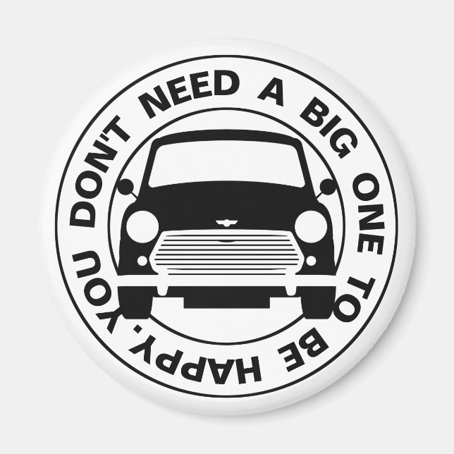 Classic Original British Mini car Magnet (Front)