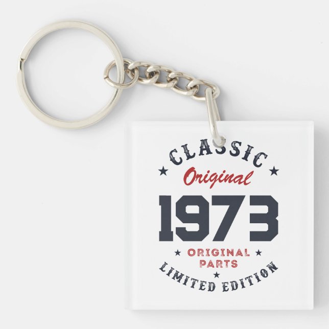 Classic Original Customised Birthday Gift Original Keychain (Front)