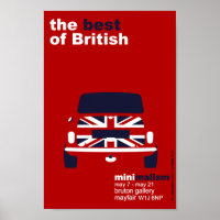 Classic Original Mini Cooper minimalist art