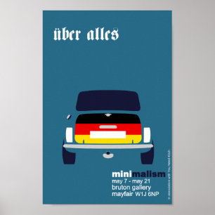 Classic Original Mini Cooper minimalist art Poster