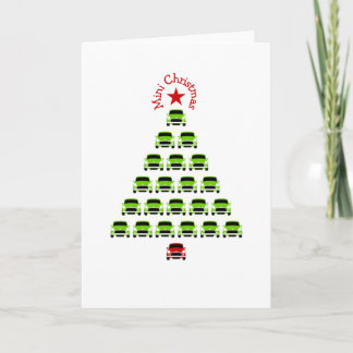 Classic Original Mini Xmas tree car Card