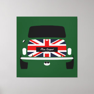 Classic original Union Jack Austin Mini Cooper Canvas Print