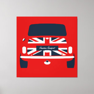 Classic original Union Jack, Austin Mini Cooper Canvas Print
