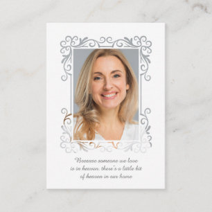 Classic Ornamental Border for Funeral Service Business Card