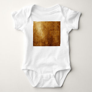 Classic Ornate Gold Metal Plate Baby Bodysuit