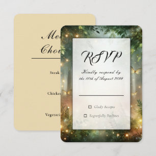 Classic Ornately Framed Wedding RSVP Card