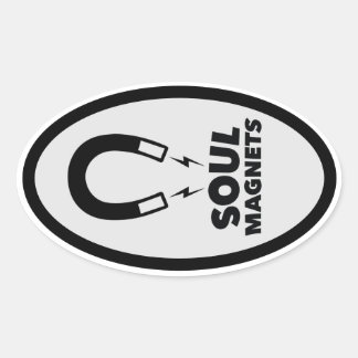 classic oval car sticker