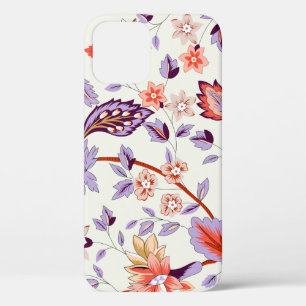 Classic paisley and fine lace pattern, Persian pat iPhone 12 Case
