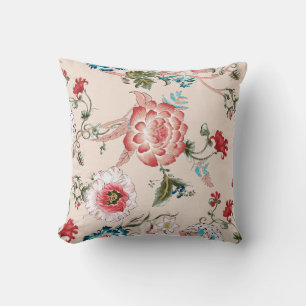 Classic paisley and fine lace pattern, Persian pat Throw Pillow